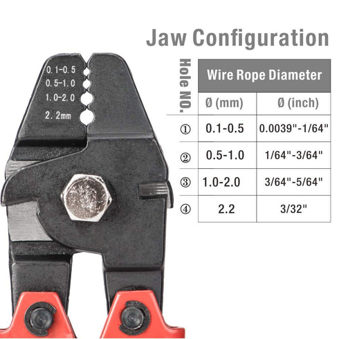 iCrimp Wire Rope Swager for Crimping Fishing Lines Up To 2.2mm...