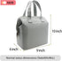 Mziart Insulated Lunch Bag Simple Bento Cooler Bag Lunch Tote Bag for Lunch Box for Women Men Adult Picnic Working Hiking Beach (Grey)...