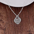 Silver Color Elegant Heart Pendant Necklace for Women Jewelry Accessories Gift Creative Design...