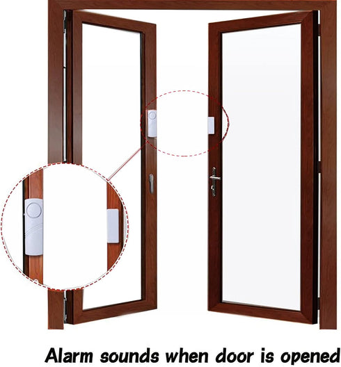 4 Pack Door Alarms for Home Security, Window Door Alarms, Window Alarm Sensors, Door Alarms for Kids Safety,DIY Protection Burglar Bell Alarm for ...