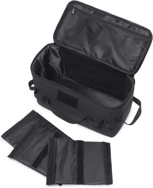 Tactical Camping Storage Bag 11L Tactical Utility Tote Bag Camping Cookware Organizer Trunk Organizer with Shoulder Strap (Black)...