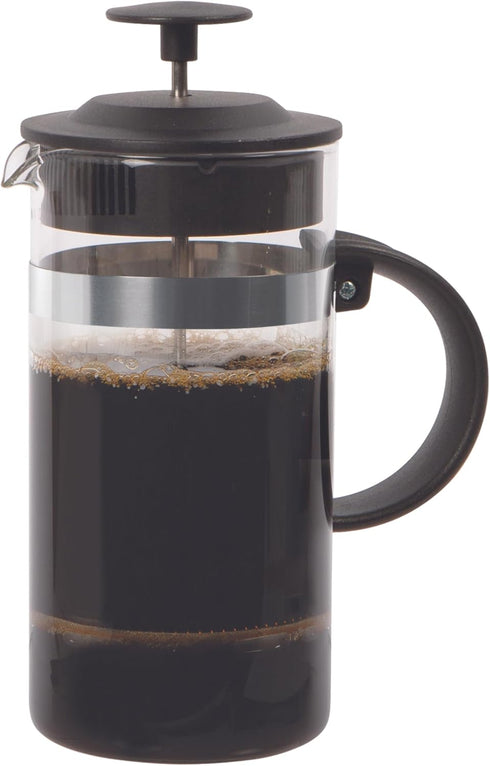 OGGI Triple Mesh Filter French Press Coffee Maker (12 fl oz)- 3 Cup / 350 ml Capacity, Coffee Press, Single Serve Coffee Maker, Stainless Steel Li...