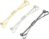 3PCS Shirt Collar Clips Necktie Tie Clips Clip-on Collar Bars Gold Silver Black Metal Cravat Clips Collar Pin Accessories for Men...