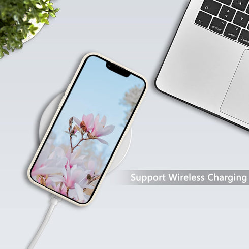 RALEAVO Floral Case for iPhone 13, Flower Branch Pattern Design Cute Cover Case for Girls Women Slim Thin Soft Silicone Shockproof Anti-slip Phone...