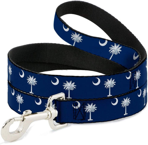 Buckle-Down Dog Leash South Carolina Flags 6 Feet Long 0.5 Inch Wide...