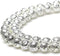 MJDCB Electroplate Silver Natural Volcanic Lava Stone Round Loose Stone Beads DIY for Jewelry Bracelet Making (6mm)...