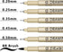 Micro Fineliner Drawing Art Pens: 6 Black Fine Line Waterproof Ink Set Artist Supplies Archival Inking Markers Pigment Liner Journaling Sketch Out...