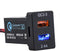 Cllena Dual USB Port QC3.0 & 2.4A Quick Charger Socket Power Adapter for Toyota, Compatible with Cellphone iPad PDA Laptop GPS etc.......