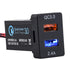 Cllena Dual USB Port QC3.0 & 2.4A Quick Charger Socket Power Adapter for Toyota, Compatible with Cellphone iPad PDA Laptop GPS etc.......