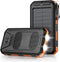 Power Bank,Solar Charger,36800mAh 5V3.1A QC 3.0 Dual 2 USB Port Built-in Powerful Flashlight IPX7 Waterproof Dustproof Shockproof(Deep Orange)......