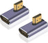 Poyiccot HDMI 90 Degree Adapter 8k, Right Angle HDMI 2.1 Adapter, 48Gbps HDMI Male to Female Adapter Extender Connector Supports 8K@60Hz, 4K@120Hz...