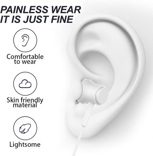 2 Packs Wired Earbuds in-Ear Headphones, Earphones with Microphone, Automatic Noise Reduction, Bass Surround, Stereo Earphone with Microphone, Sui...