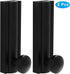 2pcs 2 Inch Solid Brass Slide Bolt, Black Gate Latch Sliding Screen Door Lock, Surface Bolts for Doors Cabinet Cupboard with Screws...