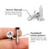 100 PCS Self Tapping Screws M4 x 50mm Phillips Flat Head Wood Screws Stainless Steel Countersunk Screws for Home Repair DIY Projects...