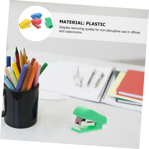 4pcs Cartoon Office Stationery Hand Held Stapler Choice Stapler Heavy Duty Stapler Cute Stapler Desktop Stapler Desk Stapler Hand Stapler Mini Sta...