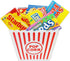 Novelty Place Plastic Popcorn Bowl, Red & White Striped Classic Popcorn Containers for Movie Night - 8" Square x 7" Deep (1 Pack)...