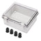 150x150x90mm Plastic Waterproof Junction Box, Project Box with Hinged Shell Plastic Latch, Universal IP67 Electrical Project Enclosure Box with PC...