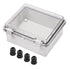 150x150x90mm Plastic Waterproof Junction Box, Project Box with Hinged Shell Plastic Latch, Universal IP67 Electrical Project Enclosure Box with PC...