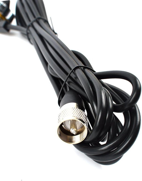 HYS TCJ-N1 3/8" to 3/4" Hole Mount with NMO Bracket L Shape Fender Mount 13'/About 4m RG-58 Coax Cable NMO to PL259 for All VHF/UHF/CB Radio NMO A...