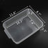 Rectangular Plastic Storage Organization Trays Baskets in Clear, 6-Pack...