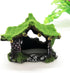 Aquarium Decoration House Resin Hollow Hideout House, Fish Tank Accessories Cave Ornament Tank Small Fish Hideaway with Moss...