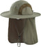 Home Prefer Sun Hats for Men Women Fishing Hat UPF 50+ Wide Brim Bucket Hat UV Protection Hat with Neck Flap Garden Beach...