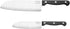 Chicago Cutlery 2-Piece Stainless Steel Triple Rivet Polymer Handles Essentials Partoku/Santoku Set, Black...