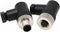 Eonvic M12 8 Pin Male & Female A Code Sensor Aviation Plug Industrial Circular Connector Waterproof IP67 Right Angle 12mm Connector Plug Cable Ada...