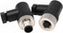Eonvic M12 8 Pin Male & Female A Code Sensor Aviation Plug Industrial Circular Connector Waterproof IP67 Right Angle 12mm Connector Plug Cable Ada...