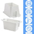 12PCS BE1-2 Electric Box Extender with 24PCS Screws, Electrical Power Outlet Box Extender, Single Gang Box Extender, 1 Gang Power Switch electrica...