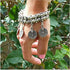 Zealmer Boho Bracelet Set Bohemian Coin Bracelet Tribal Statement Design Hand Bracelet 2 Types...