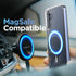 ENCASED 2-in-1 MAG Case for Samsung Galaxy A15 5G with Ring Grip Compatible with MagSafe, Magnetic Cover with Silicone Phone Holder (Clear)...