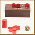 Wooden Coin Drop Game,Penny Game with 50 Coins,Game Box and 1 Dice for 2-6 Players.A Fun Board Game to Interact with Family and Friends...