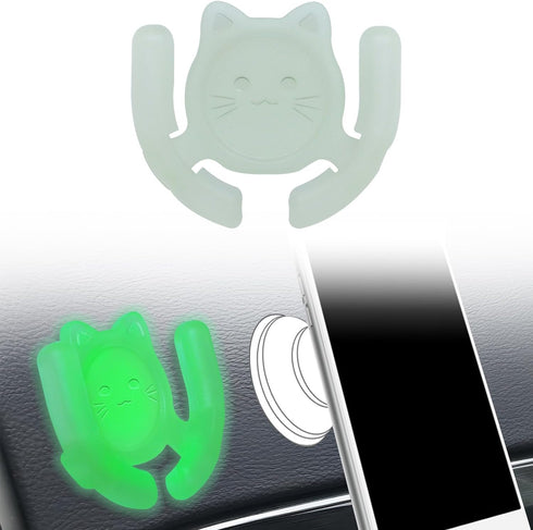 Multi-Surface Holder Car Mount 1 Pack Compatible for Popsocket Grip, Glow in Dark, Holder for Pop Mount Device Support Accessory Home Office Desk ...