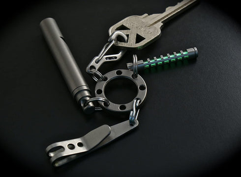 Deep Carry Knife Pocket Clip Nano, Multi-Purpose Pocket Suspension Clips for Keys, Flashlights, Knives - Stainless Steel (2 Pack)...