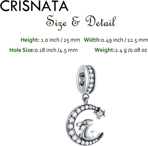 Animal Pets Charms, 925 Sterling Silver Sea Life, Elephant, Bunny, Panda Bear, Turtle Beads, fits European Bracelet Necklace, Gifts for Mom/Friend...