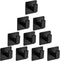 Bath Towel Hook,10 Pack Self Adhesive Square Coat Hooks, Sturdy No Drilling Robe Hook, Stainless Steel Heavy Duty Clothes Hanger, Wall Hooks for B...