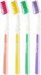 Flex Manual Toothbrush Value Pack, Full Multi-Level Filaments, Medium Bristles for Deep Cleaning, Ideal for Adults - 4 Count (Pack of 1)...