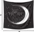DYRLHZ Black and White Wing Cat on Moon Tapestry, Creepy Hippie Spooky Monster Wall Hanging Tapestry, for Living Room Bedroom Home Decor (59'' x 7...