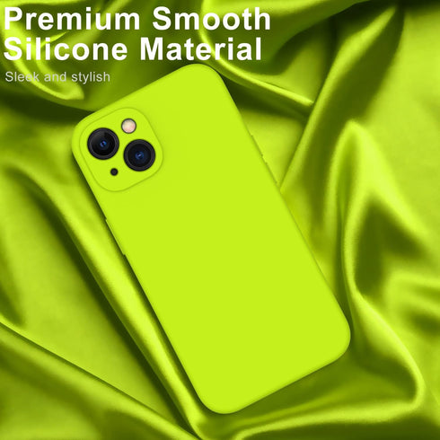 DEENAKIN Designed for iPhone 15 Case with Screen Protector - Enhanced Camera Protection - Smooth Baby Skin-Like Feel Silicone Cover - Slim Fit Pro...