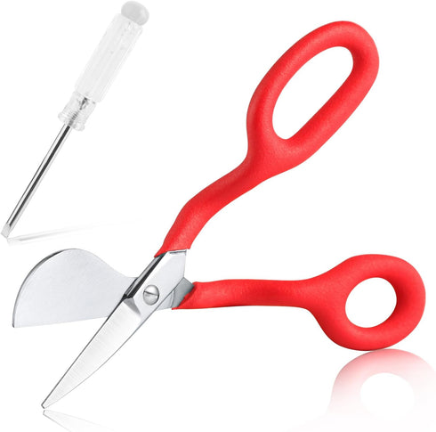 SPEEDWOX 7-Inch Carpet Pile Scissors Duckbill Applique Blade Scissors Carpet Trimmer Tufting Carpet Shears Scissors For Fabric Cutting Scissors Fo...