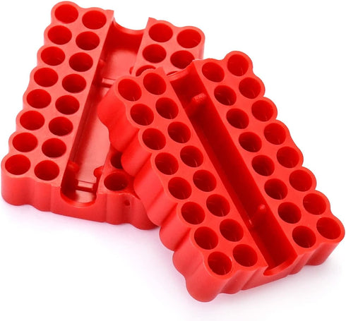 QWORK Screw Bit Holder Storage Box, 4 Pack 33 Hole Hex Bit Holder Rack...