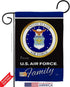 Air Force Proudly Family Garden Flag Armed Forces USAF United State American Military Veteran Retire Official Small Decorative Gift Yard House Ban...