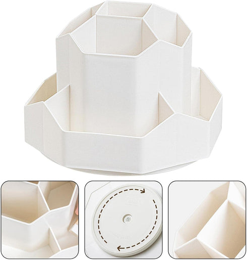 Pencil Pen Holder for Desk,Multi-Functional Desk Organizer,9 Slots 360 Degree Rotating Office Supplies Set and Desk Accessories for Home Office Or...