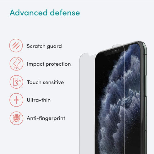 iPhone 11 Pro Screen Protector (2-Pack), iPhone 11 Glass Screen Protector, Protects from Scratches and Scuffs, Preserves Crystal Clarity......