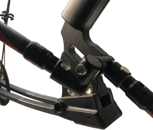 AMEYXGS Bow Rod Stabilizer Single Side V-bar Fully Adjustable V-Bar Mount Quick Disconnect(Black)...