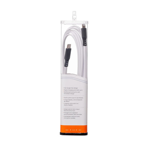 Ventev - ChargeSync Flat USB C to Apple Lightning Cable 6ft | Slim Design fits with Most Phone Cases | Fast Charging, Tangle-Free | Compatible wit...