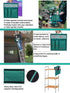 Garden Kneeler Tools Bag Garden Stool Storage Bag Gardening Kneeling Chair Bag Oxford Cloth Storage Bag with Handle for Garden Kneeler Seat (BLACK...