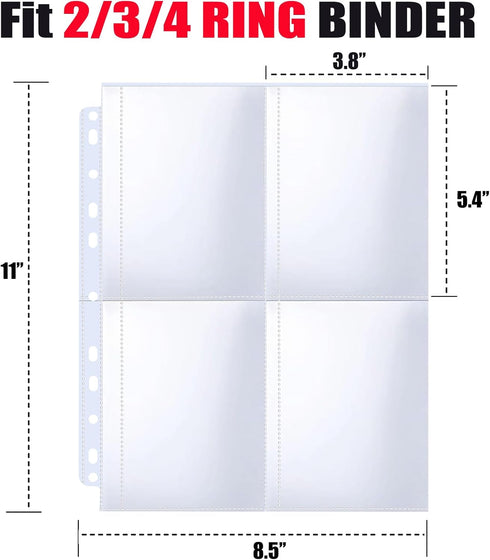 MUQING 30 Pack 120 Pockets Seed Packet Binder Sleeves, Garden Seed Storage Organizer Pages for 3 Ring Binder, Slot Size 3.5"x 5.5", Sleeves for Se...