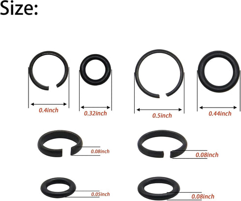 1/2"" & 3/8"" Impact Wrench Retainer rings with O-ring Fit for Electric Wrench/Pneumatic Wrench, Including Retainer Ring Anvil Install Tool, Impac...